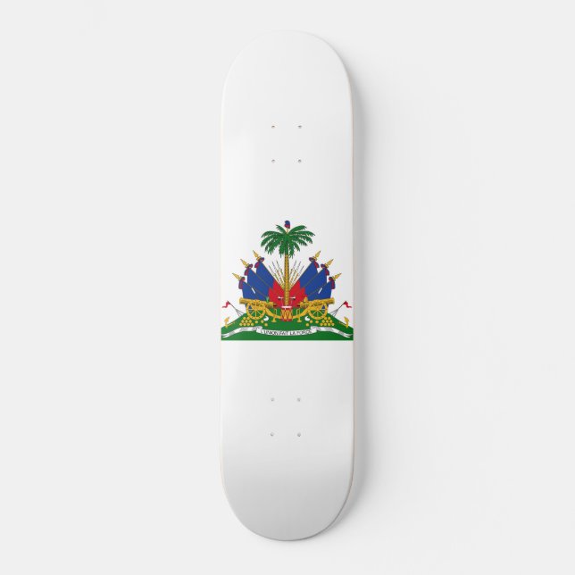 Haitianische Wappen (Haiti) Skateboard (Vorderseite)