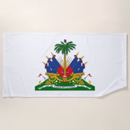 Haitianische Wappen (Haiti) Strandtuch
