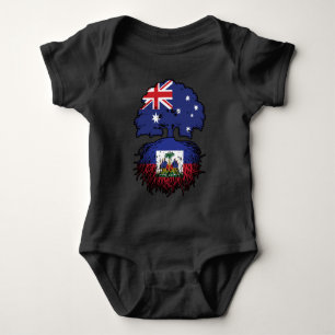 Haitianischer Australischer Treuhandfahne Baby Strampler