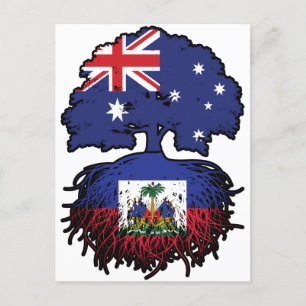 Haitianischer Australischer Treuhandfahne Postkarte