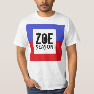 Haitianischer Flaggen-Zoe-Jahreszeit-T - Shirt