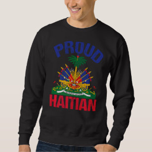 Haitianischer Flaggenstaat Stolz Liebe Ayiti Count Sweatshirt