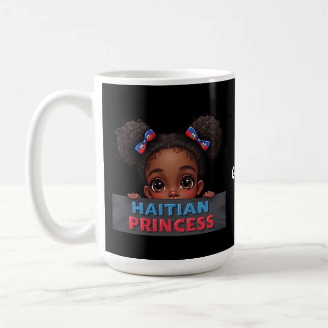 Haitianischer Flaggentag Haitianischer Prinzessin Kaffeetasse (Links)