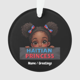 Haitianischer Flaggentag Haitianischer Prinzessin Ornament