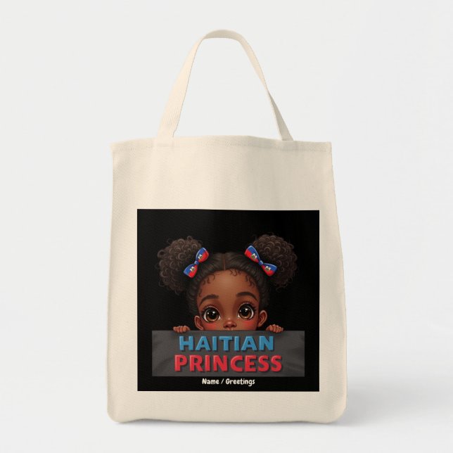 Haitianischer Flaggentag Haitianischer Prinzessin Tragetasche (Vorne)