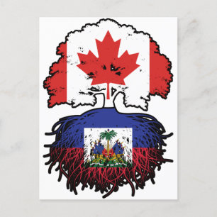 Haitianischer Kanadier Treuhandfahne Postkarte