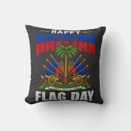 Haitianischer Tag der Flagge | Haiti Stolz Design Kissen