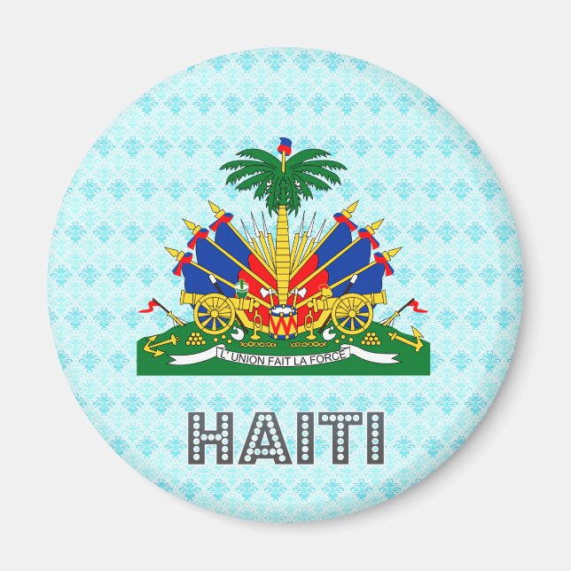 Haitianischer Wappen Magnet (Vorne)