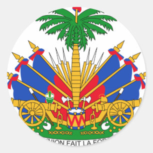 Haitianischer Wappen Runder Aufkleber