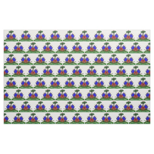 Haitianisches Flaggen-Gewebelogo Stoff (Fat Quarter (45,7 x 55,9 cm))