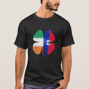 Haitianisches irisches Kleeblatt Haiti Irland St.  T-Shirt