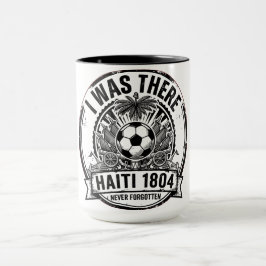 Haitianisches Nationalemblem Vintage-Design Retro Tasse