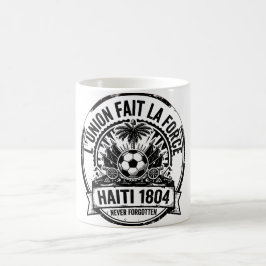 Haitianisches Nationalemblem Vintage-Kunst Kaffeetasse