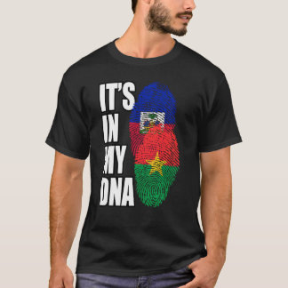 Haitianisches und Burkinabé-Mix-DNA-Flaggen T-Shirt