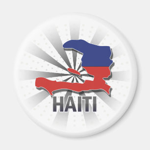 Haitis Flag Karte 2.0 Magnet