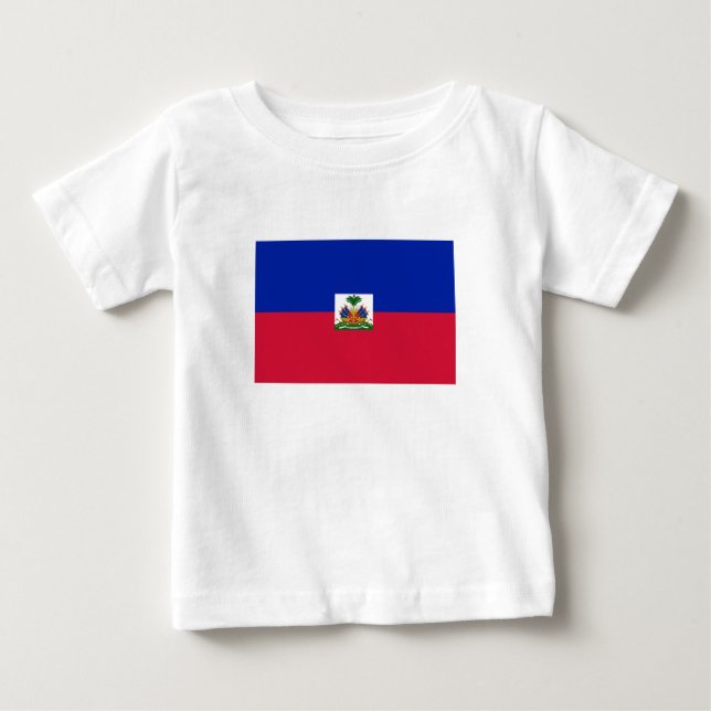 Haitis-Flagge Baby T-shirt (Vorderseite)