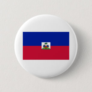 Haitis-Flagge Button