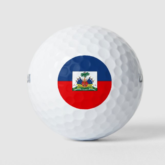 Haitis-Flagge Golfball (Vorderseite)