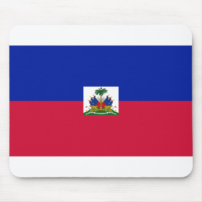 Haitis-Flagge Mousepad (Vorne)