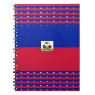 Haitis Flagge Notizblock