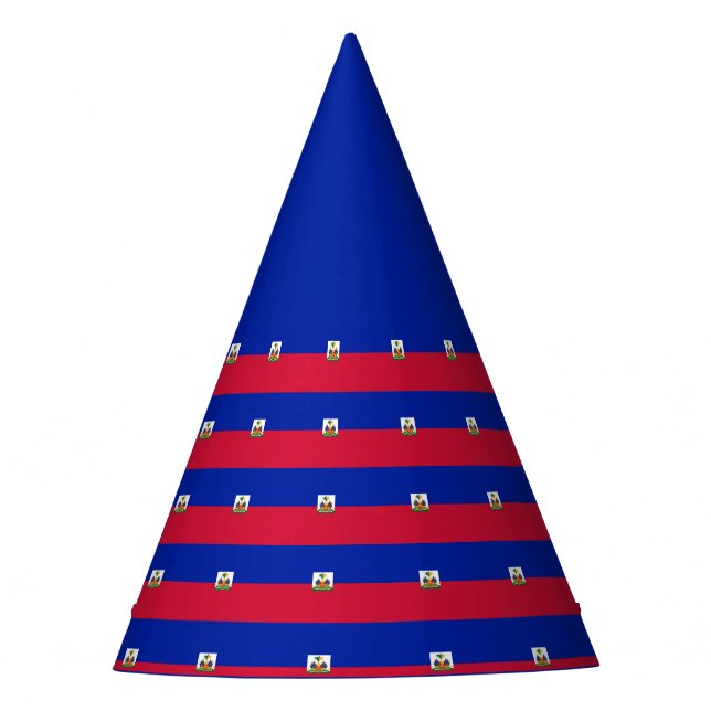 Haitis Flagge Partyhütchen (Vorderseite)
