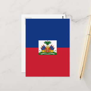 Haitis Flagge Postkarte