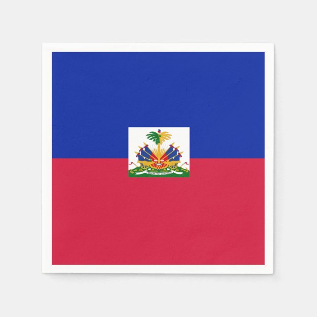 Haitis Flagge Serviette (Vorderseite)