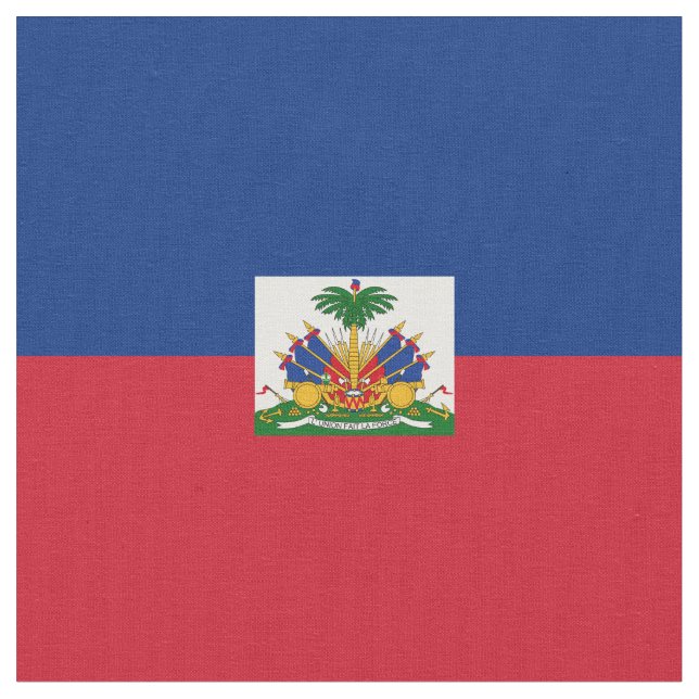 Haitis Flagge Stoff (Nahaufnahme)
