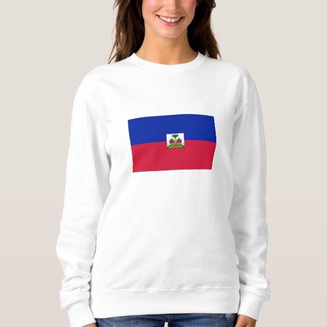Haitis-Flagge Sweatshirt (Vorderseite)