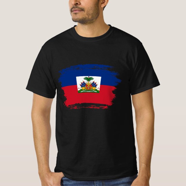 Haitis Flagge T-Shirt (Vorderseite)