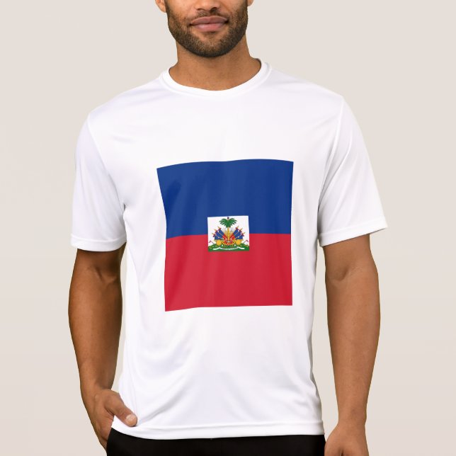 Haitis Flagge T-Shirt (Vorderseite)