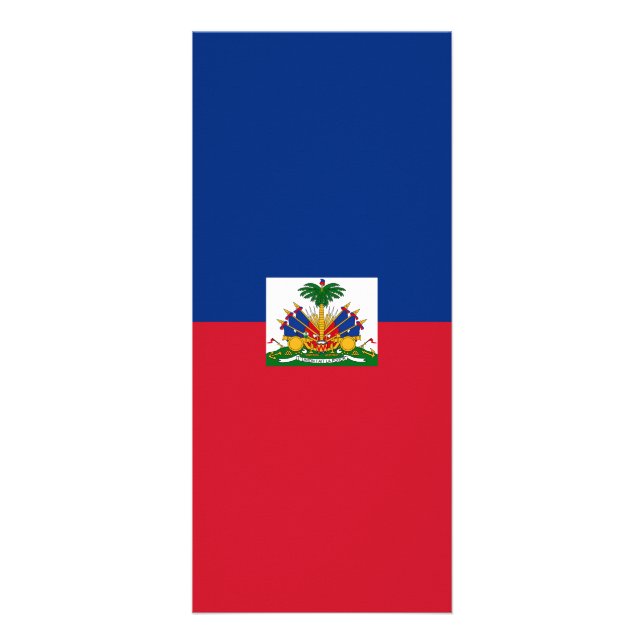 Haitis Flagge Werbekarte (Vorne)