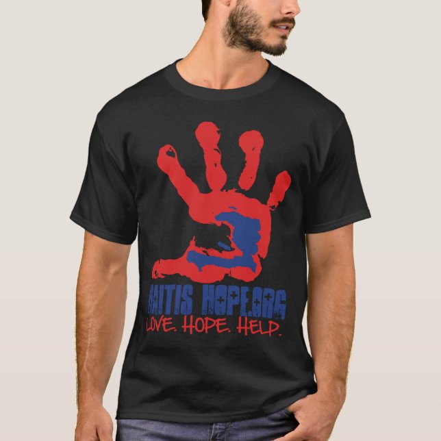 Haitis Hoffnungsschwarzes T-Shirt (Vorderseite)