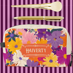Haiverty Überfüllte Blüten Moderne Floral Waschbeutel