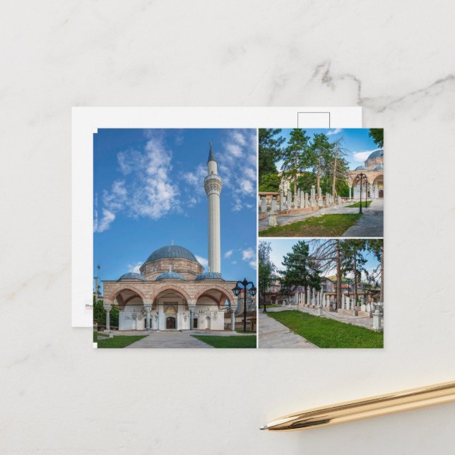 Hajdar Kadi Moschee - Bitola, Mazedonien Postkarte (Vorderseite/Rückseite Beispiel)