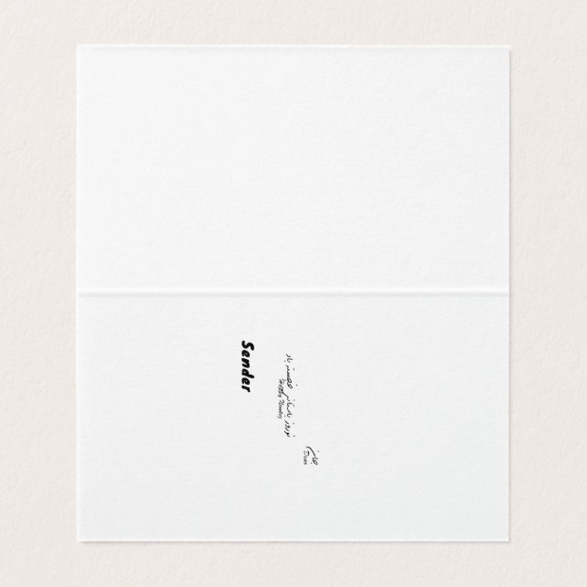 Haji Firuz gefaltete Karte (Innenseite Aufgefaltet)