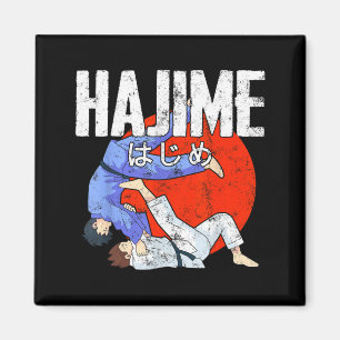 Hajime Lustiges Judo Sport Japanische Kampfkunst Magnet