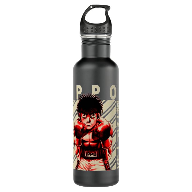 Hajime No Ippo Makunouchi Ippo Edelstahlflasche (Vorderseite)