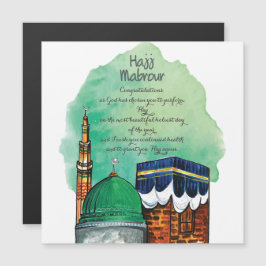 Hajj Mabrour, Heiliger Kaaba in Mekka, Saudi-Arabi Magnetkarte