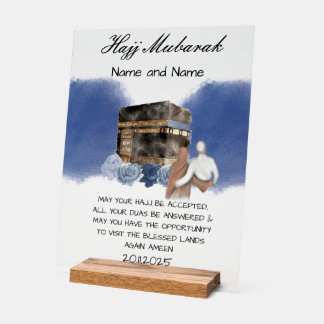 Hajj Mubarak Acryl Acrylschild