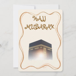 Hajj Mubarak Card Umra Greeting Card Einladung