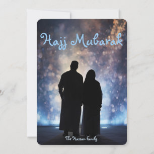 Hajj Mubarak Grußkarte, Umrah Mubarak Karte