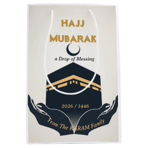 Hajj Mubarak Personalisiert Mittlere Geschenktüte