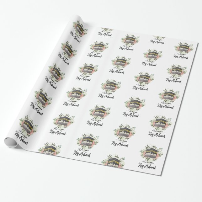 hajj mubarak Wrapping Paper, Geschenkpapier (Ungerollt)