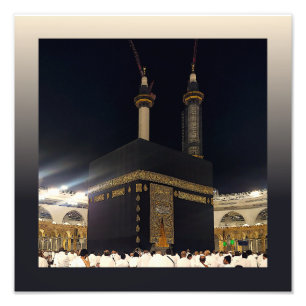 Hajj Pilgrims an der Kaaba, Mekka Fotodruck