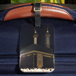 Hajj Pilgrims in Fajr, Kaaba, Mekka, Saudi-Arabien Gepäckanhänger