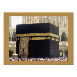 Hajj Pilgrims in Kaaba, Mekka, Saudi-Arabien Fotodruck