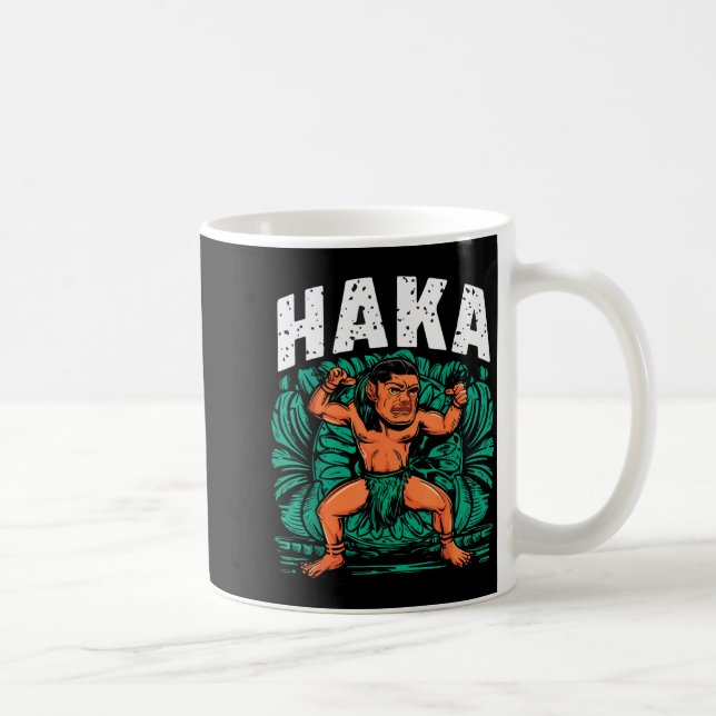 Haka Dance Funny Maori Dance Culture Outfit  Kaffeetasse (Rechts)