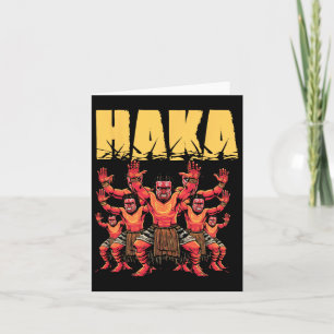 Haka Dance Maori Funny New Zealand Culture Outfit Karte