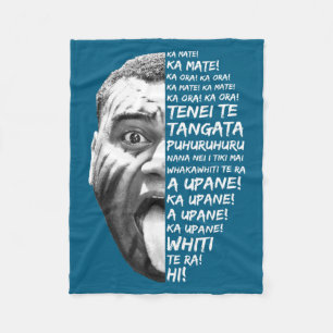 Haka Neuseeland Maori Neuseeland Fans Rugby _1 Fleecedecke